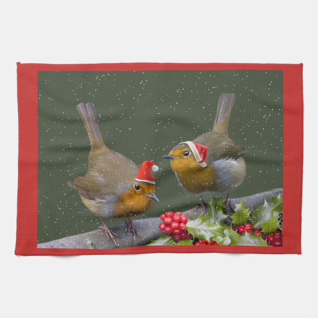 Bobbin'Robins Kitchen Towel Kökshandduk (Horisontell)