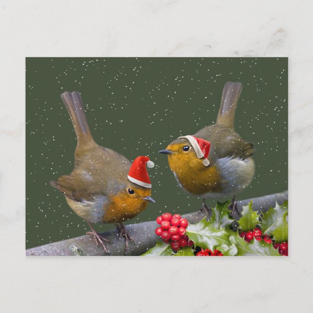 Bobbin'Robins Postcard Vykort (Framsida)