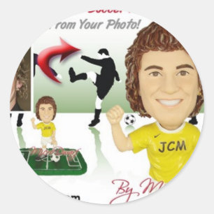 Bobbleheads Bobblehead Bobblehead-huvuden Runt Klistermärke