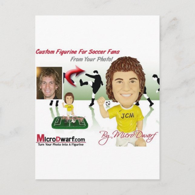 Bobbleheads Bobblehead Bobblehead-huvuden Vykort (Framsida)