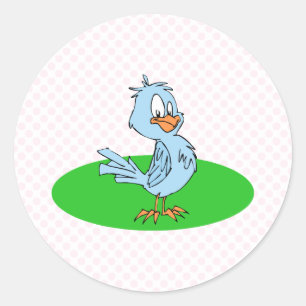 Bobby Blue Jay Runt Klistermärke