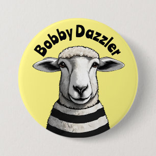 Bobby Dazzler, Geordie pin, Stripy får, lamm Knapp