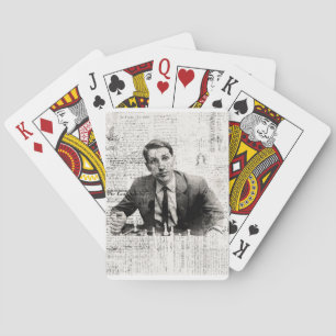 Bobby Fischer Porträtt Casinokort