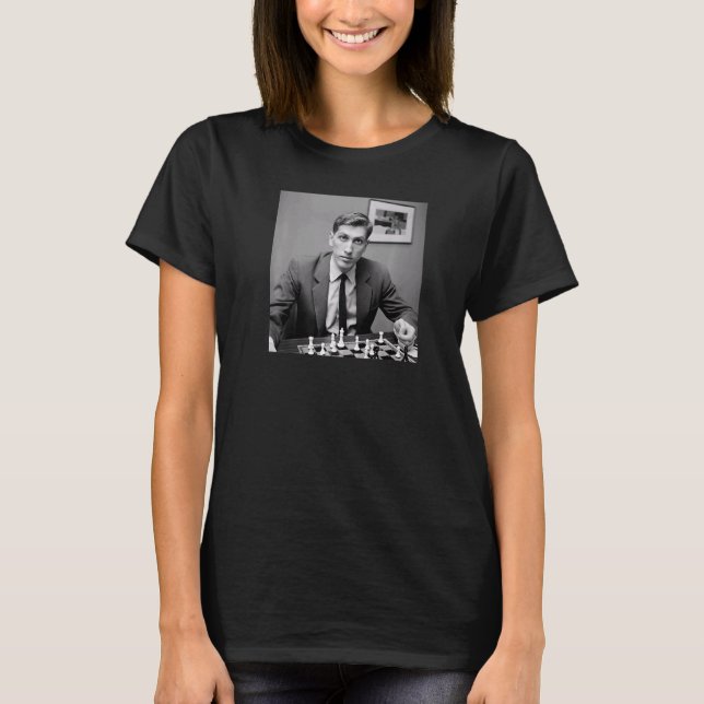Bobby Fischer Schack   T Shirt (Framsida)