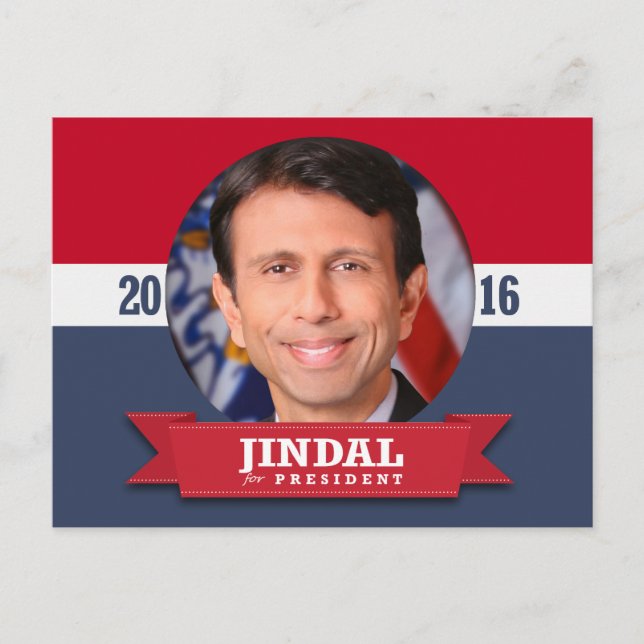 BOBBY JINDAL 2016 VYKORT (Framsida)
