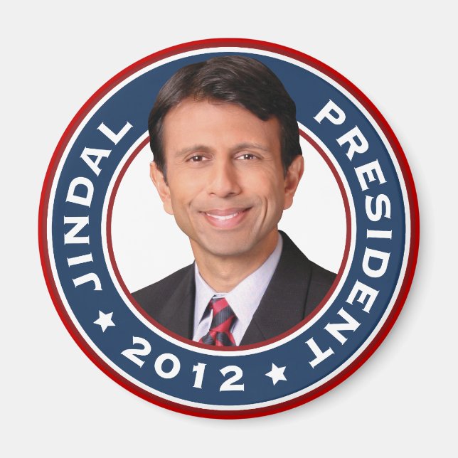 Bobby Jindal för president 2012 Magnet (Framsidan)