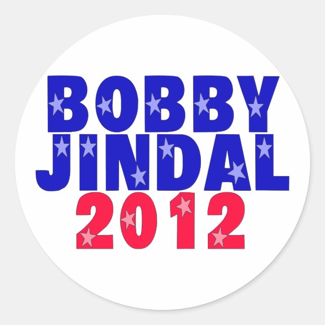 Bobby Jindal Runt Klistermärke (Framsida)