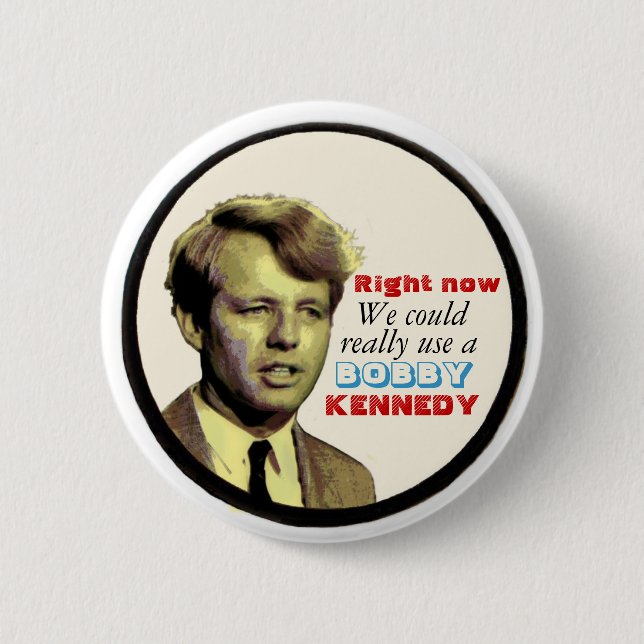 Bobby Kennedy knäppas Knapp (Framsida)