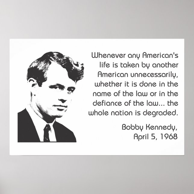 Bobby Kennedy Nonviolence Poster (Framsidan)