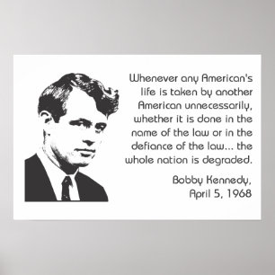 Bobby Kennedy Nonviolenceaffisch Poster