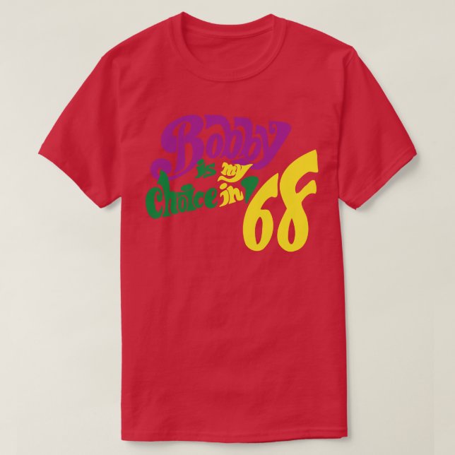 Bobby Kennedy Retro Kampanj Button för RFK Robert T Shirt (Design framsida)