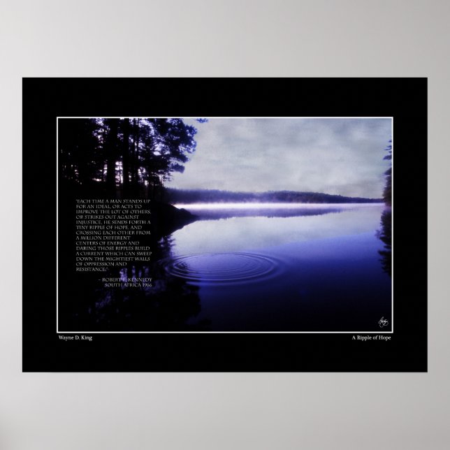 Bobby Kennedy Ripple of Hope Poster (Framsidan)