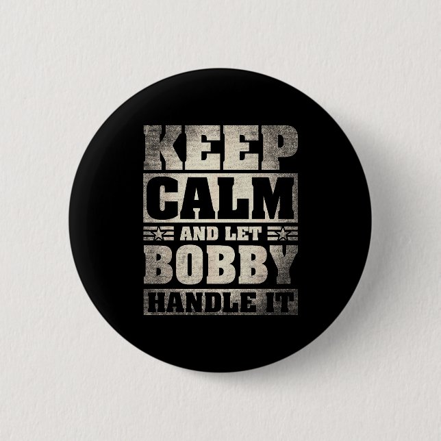 Bobby Namn Tröja D Bobby Förnamn  Knapp (Framsida)