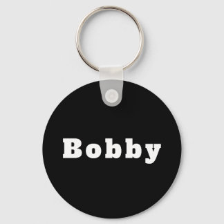 Bobby schwarz weiß nyckelring