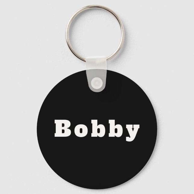 Bobby schwarz weiß  nyckelring (Framsida)
