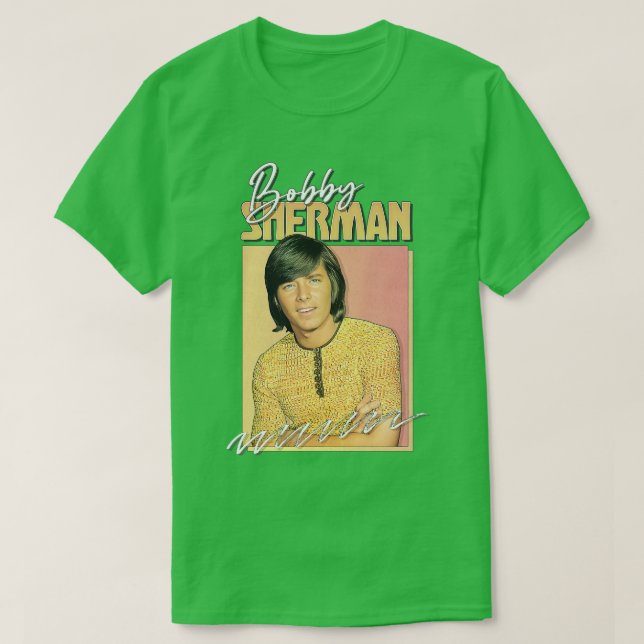 Bobby Sherman Retro 1970-talet Aesthetic Fläkt Des T Shirt (Design framsida)