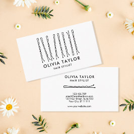 Bobby Stift Hair Stylist Hair Salon Hairdresser Visitkort