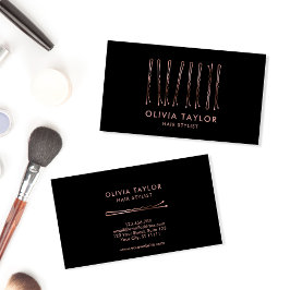 Bobby Stift Hair Stylist Hair Salon Hairdresser Visitkort