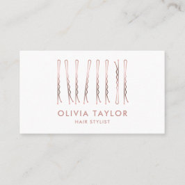 Bobby Stift Hair Stylist Hair Salon Hairdresser Visitkort