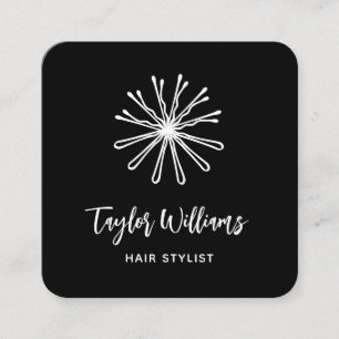 Bobby Stift Hair Stylist Hairstylist Hairdresser Fyrkantigt Visitkort