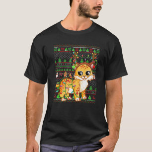 Bobcat Älskare-familjen Matching Ugly Bobcat-jul T Shirt