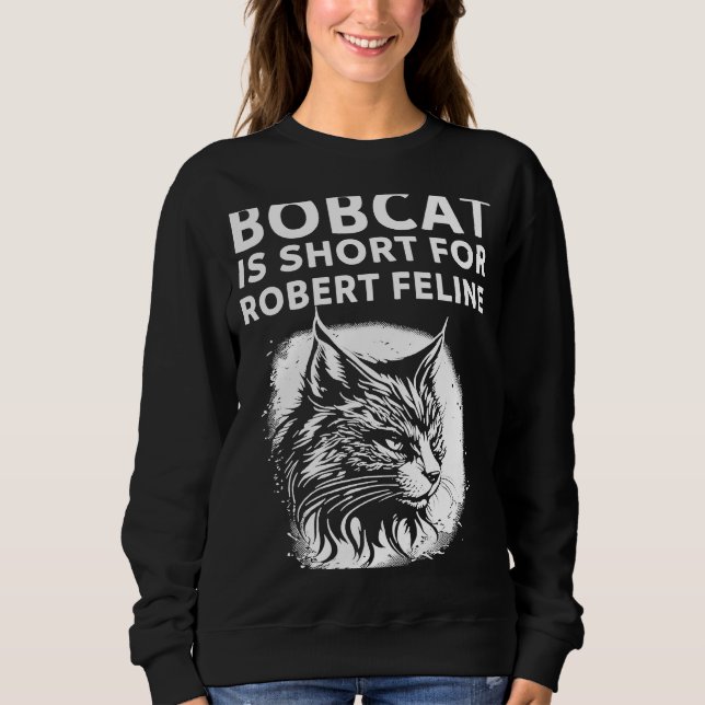 Bobcat är Kort för Kattdjurets Superskoj Cat T Shirt (Framsida)