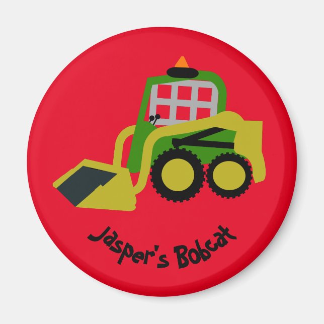 Bobcat Excavator Magnet (Framsidan)