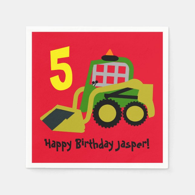 Bobcat Excavator Pappersservett (Framsidan)