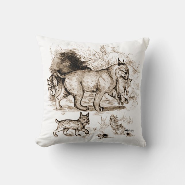 Bobcat Family Kudde (Framsida)