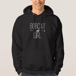 Bobcat Girl For Women Kattdjur Kattunge Älskare Hoodie