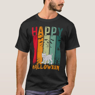 Bobcat Girls Boys Retro Stil Halloween Middag T Shirt