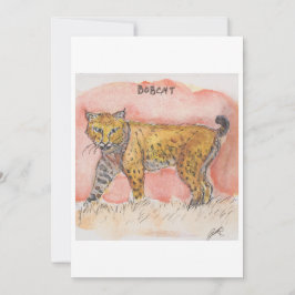 Bobcat Greeting Card Julkort