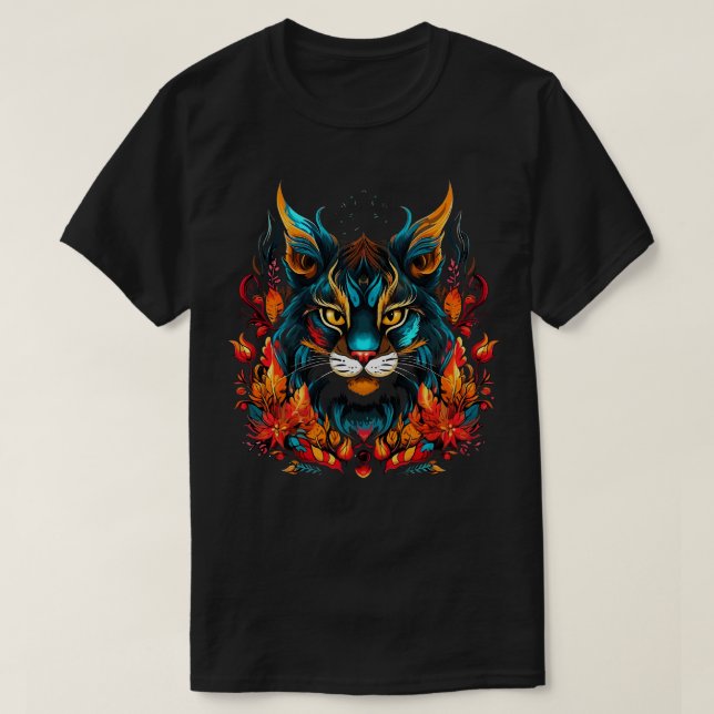 Bobcat Halloween T Shirt (Design framsida)