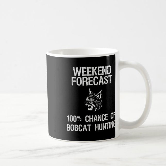 Bobcat Hunting Gift - Funny Hunter Helg Forecas Kaffemugg (Höger)