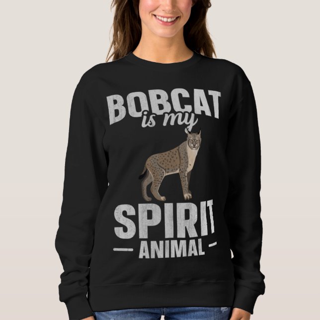 Bobcat Is My Spirit Animal T Shirt (Framsida)