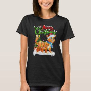Bobcat Julafton Dekorations Santa Bobcat jul T Shirt