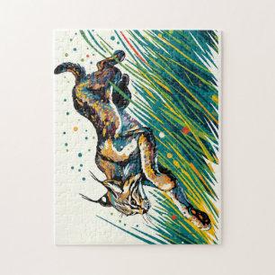 Bobcat Leaping Puzzle Pussel