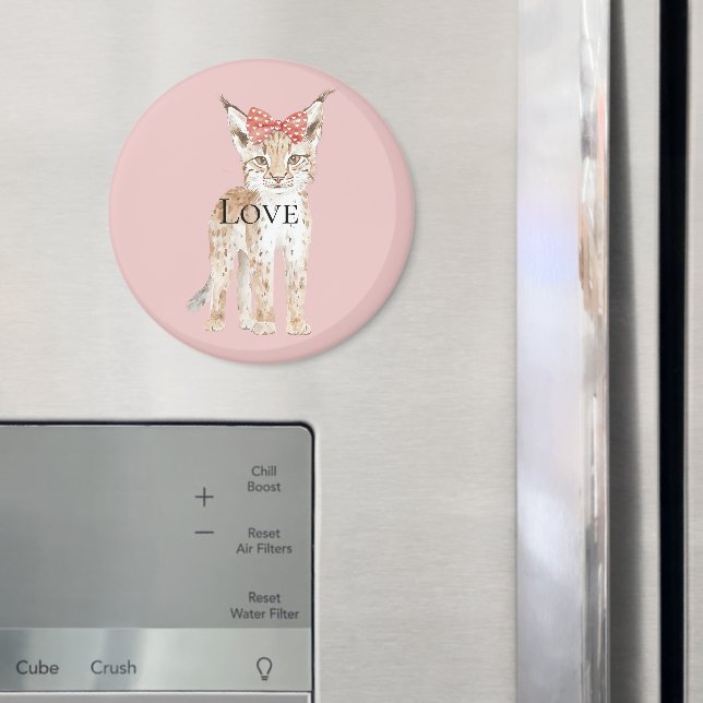 Bobcat Leopard Kärlek Magnet (In Situ (Fridge))