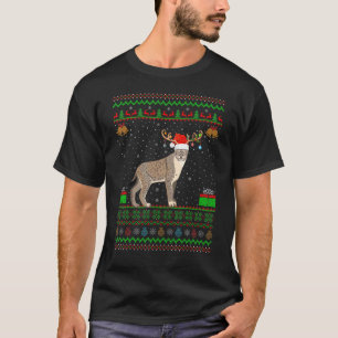Bobcat Santa Hat Matching Ugly Bobcat jul T Shirt