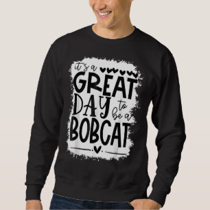 Bobcat School Sportfantast Team Spirit Mascot Blea Lång Ärmad Tröja