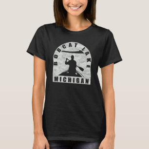 Bobcat Sjö Canoeing Michigan T Shirt