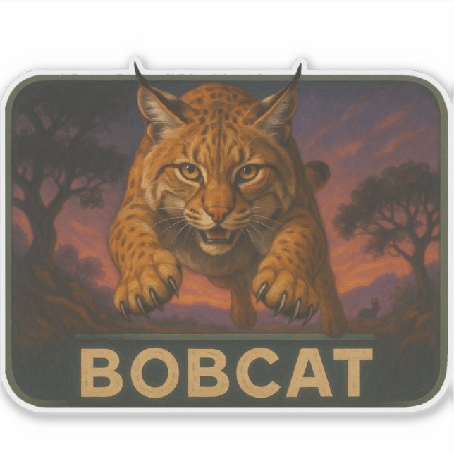 Bobcat Sticker Klistermärken (Framsida)