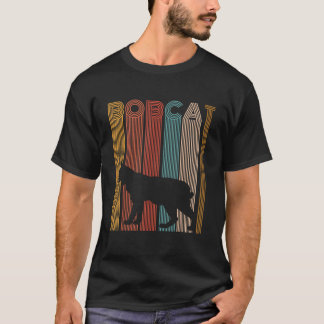 Bobcat Vintage Retro Bobcat Unisex Vuxnas Black Sm T Shirt