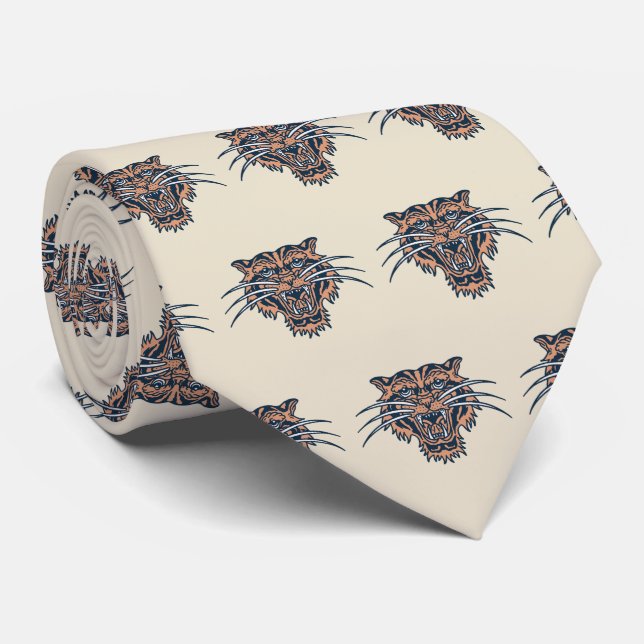 Bobcat Wildcat Sports Team Neck Tie Slips (Rullad)