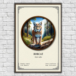 Bobcat Zoologi Serie Poster