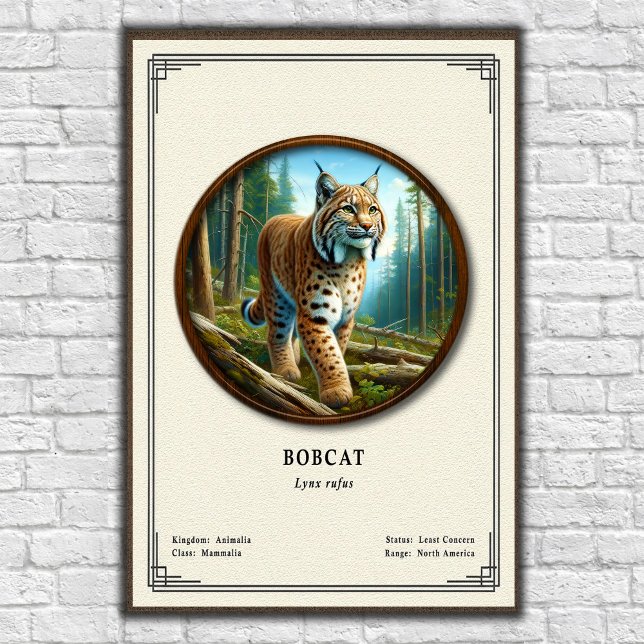 Bobcat Zoologi Serie Poster (Skapare uppladdad)