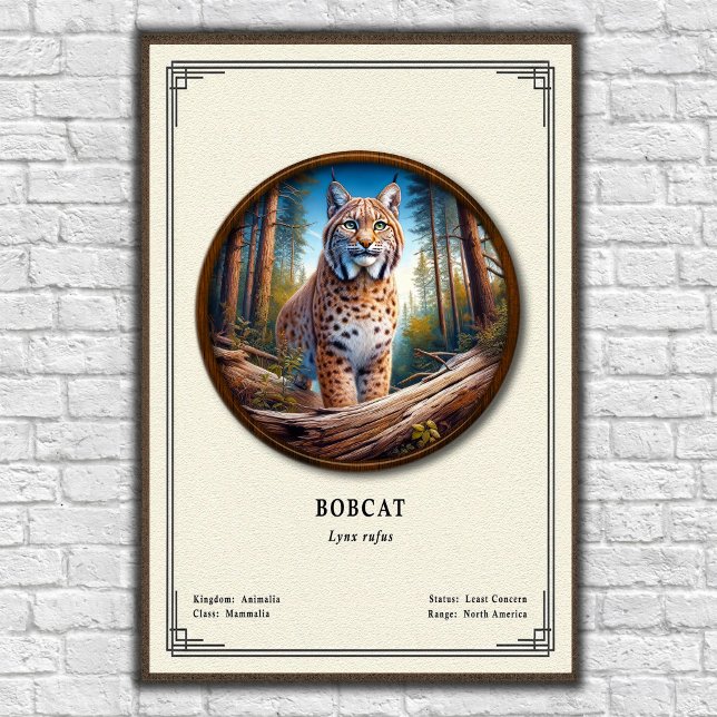 Bobcat Zoologi Serie Poster (Skapare uppladdad)