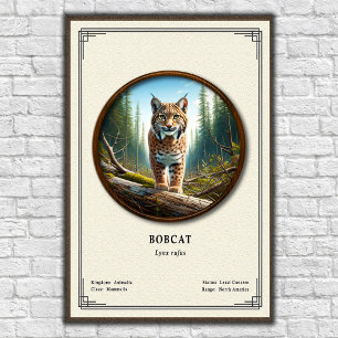 Bobcat Zoologi Serie Poster