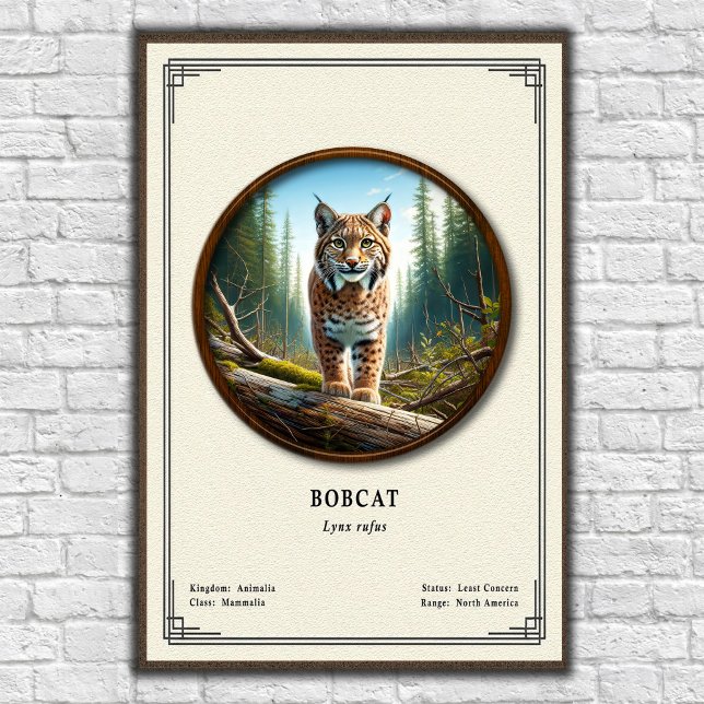 Bobcat Zoologi Serie Poster (Skapare uppladdad)