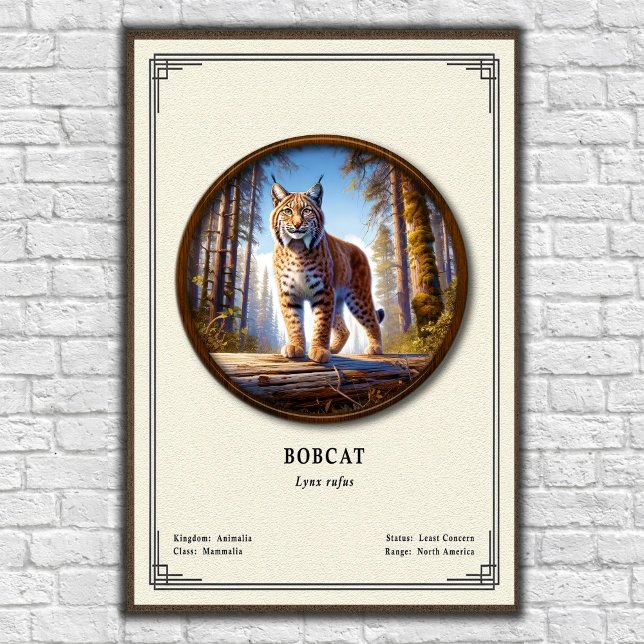 Bobcat Zoologi Serie Poster (Skapare uppladdad)